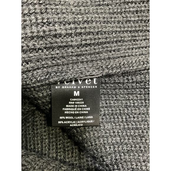 Velvet 'Elise' Black Wool Sweater Size M - Picture 5 of 5